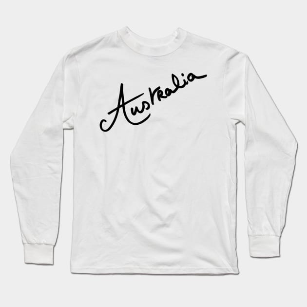 Australia Long Sleeve T-Shirt by ghjura